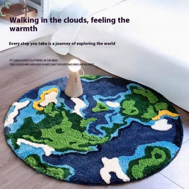 Flocking Carpet Bathroom Mat Bedroom Tufting